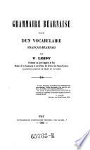 Grammaire bearnaise, suivie d'un vocabulaire Francais-bearnais
