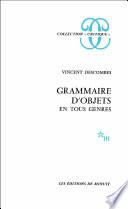 Grammaire d'objets en tous genres
