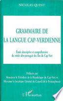 Grammaire de la langue cap-verdienne