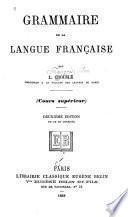 Grammaire de la langue française