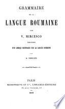 Grammaire de la langue roumaine