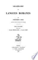 Grammaire des langues romanes