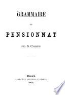 Grammaire du Pensionnat (Zangberg) en 5 Cours