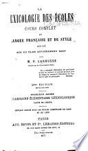 Grammaire élémentaire lexicologique