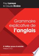Grammaire explicative de l'anglais