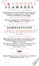 Grammaire flamande de Philippe La Grue