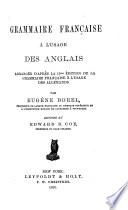 Grammaire française à l'usage des anglais