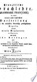 Grammaire françoise