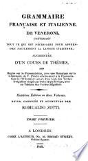 Grammaire franc̦aise et italienne