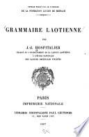 Grammaire laotienne