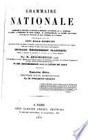 Grammaire nationale