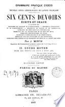 Grammaire pratique et nouveaux cours lexicologique de langue française