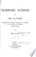 Grammaire suédoise
