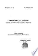 Grammaires du vulgaire