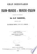 Gran dizionario italiano - francese e francese - italiano