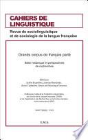 Grand Corpus de français parlé