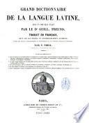 Grand dictionnaire de la langue latine