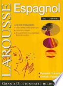 Livre Grand dictionnaire espagnol-français, français-espagnol