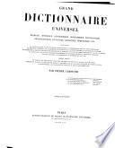 Grand dictionnaire universel du XIXe siècle: A-Z. 1805-76