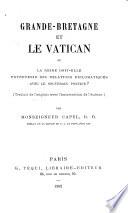 Grande-Bretagne et le Vatican ou La reine doitelle entretenir des relations diplomatiques avec le souverain pontife?