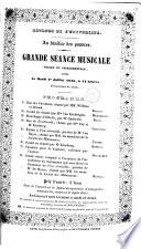 Grande séance musicale vocale et instrumentale, donnée le mardi 1er juillet 1845