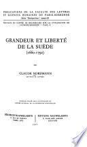 Grandeur et liberté de la Suède