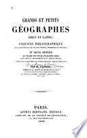 Grands et petits géographes grecs et latins