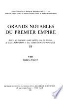 Grands notables du Premier Empire : notices de biographie sociale
