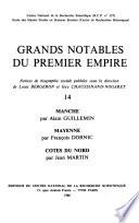 Grands notables du Premier Empire : notices de biographie sociale