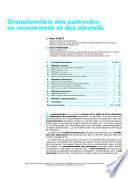 Granulometrie des Particules en Mouvement et des Aerosols