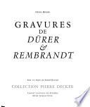 Gravures de Dürer & Rembrandt