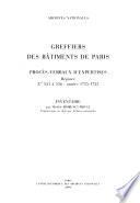 Greffiers des bâtiments de Paris