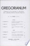 Gregorianum: 1966 Vol.47