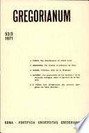 Gregorianum: Vol. 52, No. 3