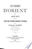Guerre d'Oriente en 1876-1877