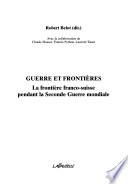 Guerre et frontières