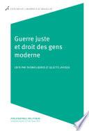 Guerre juste et droit des gens moderne