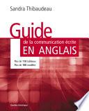 Guide de la communication écrite en anglais