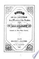 Guide de la lecture des manuscrits arabes