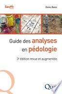 Guide des analyses en pédologie