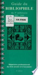 Guide du bibliophile du 3e millénaire, 2001-2002