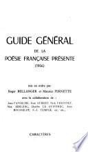 Guide général de la poésie française présente (1956)