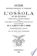 Guide Historique, descriptif et itinéraire de l'Ossola et ses environs (Vallées S'Intra, Cannobina et Maggia)