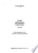 Guide international des experts & spécialistes, 1991-1992