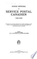 Guide officiel du service postal Canadien ...