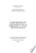 Guide pratique de l'education et de la formation à l'usage des elus locaux