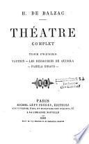 H. de Balzac. Théâtre complet