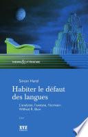 Habiter le défaut des langues
