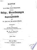 Handbuch der für die Königl. Preuss. Rheinprovinzen verkündigten gesetze, verordnungen und regierungsbeschlüsse aus der zeit der frendherrschaft