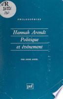 Hannah Arendt : politique et évènement